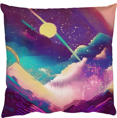 Sierkussens - Kussentjes Woonkamer - 50x50 cm - Sterren - Bergen - Kleurrijk
