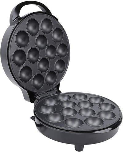 Takoyaki Maker - Octopus Ball Pan - Ontbijt Maken - Gelijkmatige Verwarming - 29x23x14 cm - Zwart