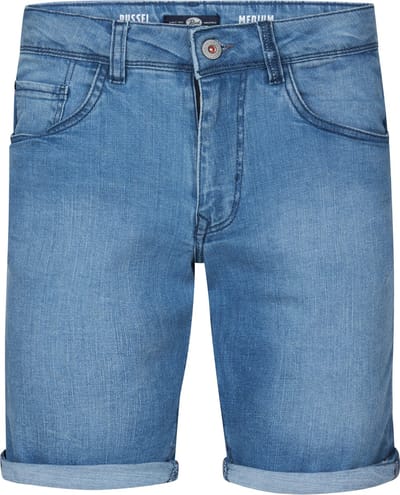 Petrol Industries - Heren Bassano Denim Short Tropicana - Blauw - Maat S