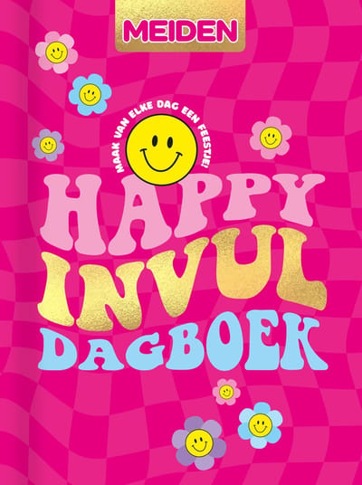 MEIDEN Magazine Happy Invul Dagboek - Dagboek - Journal - Journaling - Schrijven - Notitieboek - Notitieboekje - Creatief - Schrift - Tijdschrift - Tijdschriften