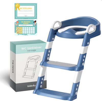 Kids4u® - WC Verkleiner met Trapje - Potje Peuter - WC Verkleiner opvouwbaar - Met Beloningssysteem