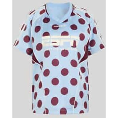 relaxed fit T-shirt tricot met all-over motief