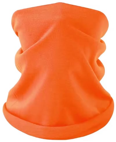 New Age Devi - Multifunctionele Nekwarmer Muts - FLUO ORANJE - Neon - Buf - Ultiem Comfort - Licht - Hoofdband - Sjaal - Gezichtsmasker - Haaraccessoire - Duurzaam - Hoogwaardig