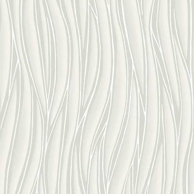 Flügger Fiona Vliesbehang 570528 - Six Senses - Soundless - Wit - 53cm x 10.05m