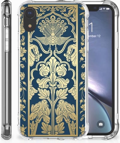 Apple iPhone Xr Case Beige Flowers