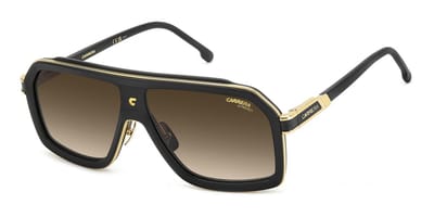 Carrera CA 1053/S/TI MATTE BLACK/BLACK BROWN GREEN ANTIREFLEX 60/12/145 Herrenbrillen Zonnebrillen