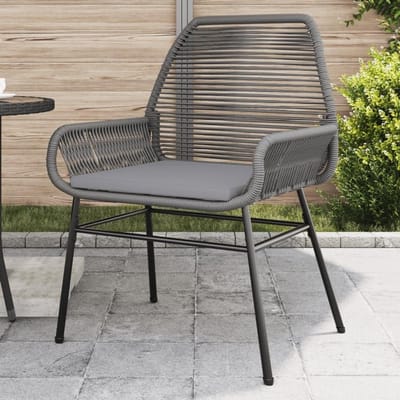 Tuinstoelen 2-delig - Buitenstoelen Polyrotan - Genieten van de tuin - Met comfortabele kussens