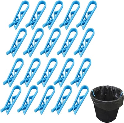 Plastic Clip Holders voor Keukenafval - Stevige Klemmen voor Afvalzakken - Verpakking van 20