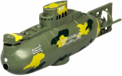 Mini RC Duikboot Speelgoed met Afstandsbediening, 6 Kanalen, Elektrische Onderwaterschip, Perfect Cadeau voor Kinderen