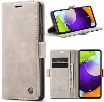 Solidenz Hoesje - Geschikt voor Samsung Galaxy A53 - Urban Book - Beige