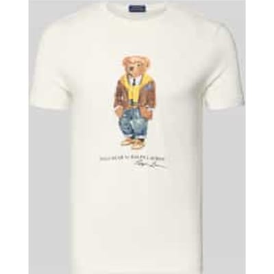 T-shirt met labelprint