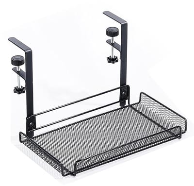 Kabelgoot Onder Bureau - Bureau Organizer - Thuiswerkplek Creëren - Zonder Boren Bevestigen - 21 x 38 cm - Zwart