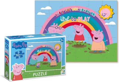 DODO Toys - Peppa Pig Puzzel - 30 stukjes - 20x27 cm - Peppa Pig speelgoed 3+ - Kinderpuzzel 3 jaar