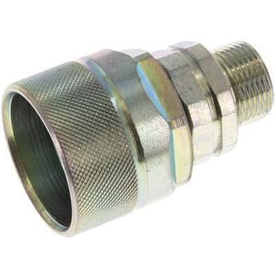 Stalen DN 12.5 Hydraulische Koppeling Insteeknippel 14 mm S Knelring ISO 14541/8434-1 D M36 x 2