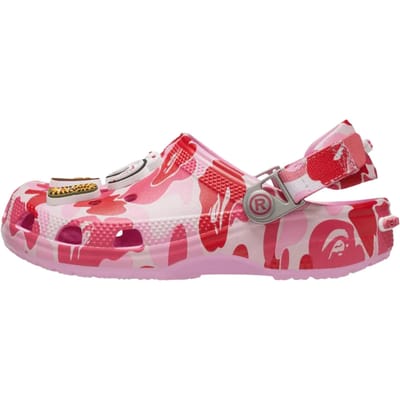 Crocs Classic Clog A Bathing Ape ABC Camo Roze (Kinderen) 29-30 pink