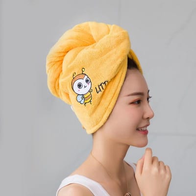 Magic Microfiber Douchemuts Borduurhanddoek Badmutsen Droog haarkap Sneldrogend Zacht voor Lady Tulbandhoofd Single Layer beige