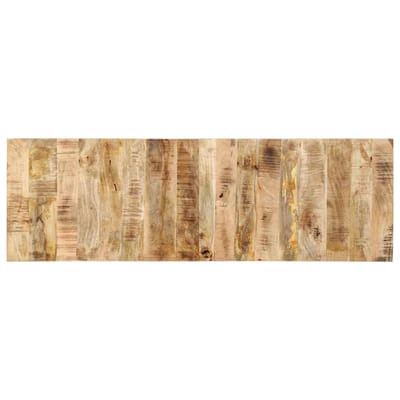 vidaXL - Hoofdbord - 160 - cm - massief - ruw - mangohout