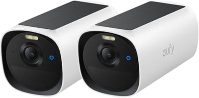 eufy E40 2-pack Add-on Camera -draadloze outdoor beveiligingscamera- 2K met ingebouwd zonnepaneel, MaxColor nachtzicht, gezichtsherkenning met AI, uitbreidbare lokale opslag, geen maandelijkse kosten