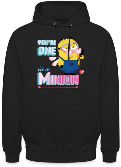 Minions Dave Youre One In A Minion Grappig Ontwerp Hoodie Unisex