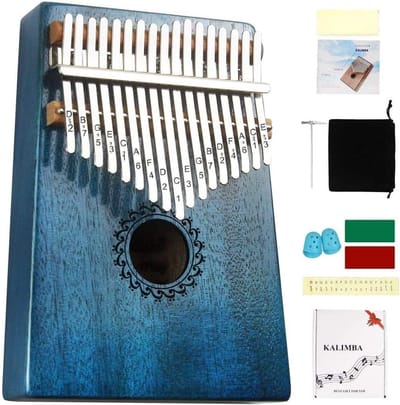 17-Sleutels Kalimba - Duimpiano Voor Kinderen en Volwassenen - Compleet Met Studiegids en Geschenkdoos