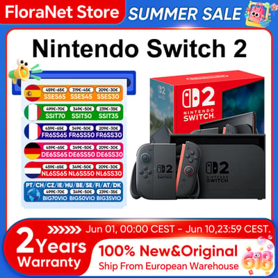 Nintendo Switch 2 Draagbare Gameconsole, 7,9 inch scherm, 120Hz, met Joy-Con 2, HDR, Magnetische TV-modus, Draagbare PC