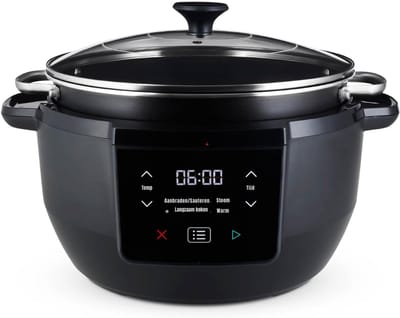 Ploutos® Slowcooker Met Timer - Multicooker - Slowcooker - Zwart - 39cm x 26cm x 35cm