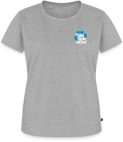 Sesamstraat Koekiemonster Om Nom Nom Premium T Shirt Dames