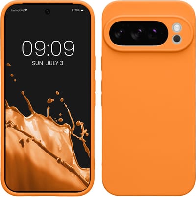 kwmobile telefoonhoesje geschikt voor Google Pixel 10 Pro - Hoesje voor smartphone - Precisie camera uitsnede - In fruitig oranje