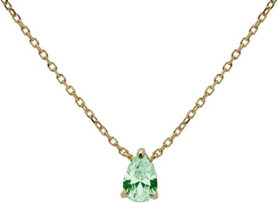 Karma Ketting Julia Ocean Green Goud