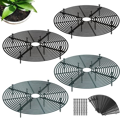 Set van 4 verstelbare plantbeschermingsnetten van 30 cm voor optimale bescherming van planten