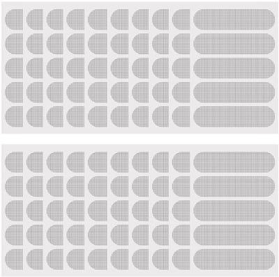 Reparatieset voor Vliegenramen - Mosquito Mesh Patches - Hechting voor Vliegenraam - Raam - Deur - Insectbescherming - 100 Stukken - Grijs