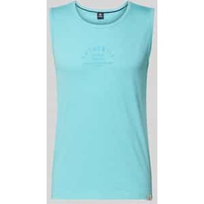 Tanktop met statementprint en ronde hals