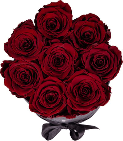 Flowerbox longlife Gigi donkerbruin - Rosuz - Echte rozen met lange houdbaarheid - Cadeau voor haar - Cadeau voor hem - Luxe mannencadeau - Valentijnscadeaus voor hem en haar