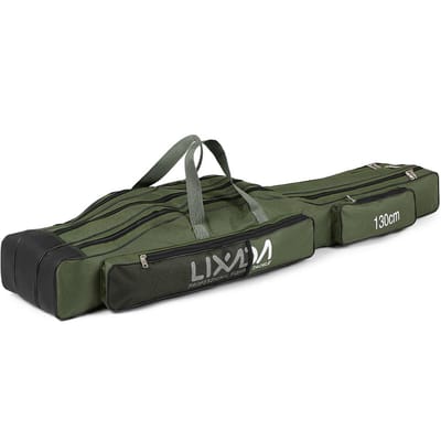 Lixada 130 cm / 150 cm Tre strati Borsa da pesca Pieghevole portatile Canna 130cm legergroene kleur