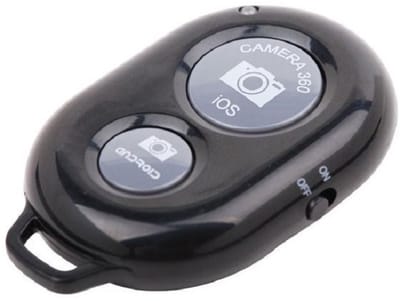 Bluetooth Remote Shutter Zwart – Afstandsbediening voor iOS & Android – Inclusief CR2032 Batterij