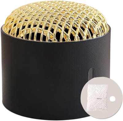 Vochtabsorber Doos - Luchtontvochtiger Kast - Vochtige Ruimtes - Spill-free Hygiëne - 10x11x10 cm - Zwart