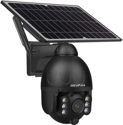 Draadloze Outdoor Solar Beveiligingscamera met Nachtzicht en PIR-detectie
