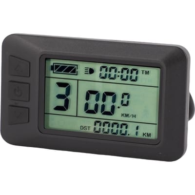 Elektrische Fiets LCD Display Meter 24V 36V 48V Elektrische Scooter LCD Scherm Display Bedieningspaneel met 5-aderige Waterdichting gray