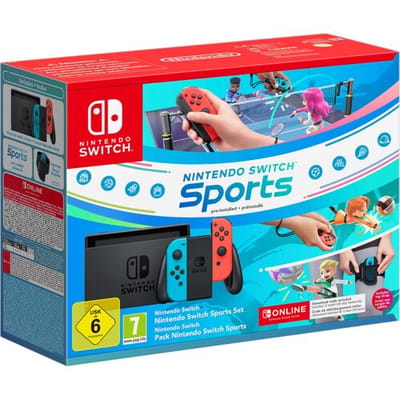 Switch Console 2019 Upgrade-Rood / Blauw Joy-Con Incl. Nintendo Switch Sports (Switch) Gebruikt