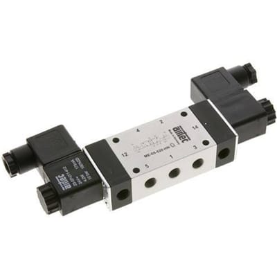 5/2 G1/8'' Bi-Stabiel Magneetventiel Extern 24V DC 0-10bar/0-140psi Airtec