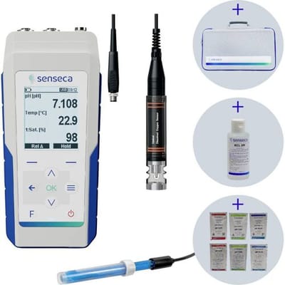 Senseca PRO595-SET_PH/O530_L3 pH-meter pH-waarde, Redox (ORP), Temperatuur