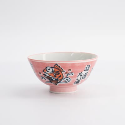 Tokyo Design Studio - Kawaii - Rijstkom - 11.3x5.8cm - 300ml - Snapper - Roze
