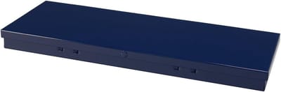 Borstel Doos - Opbergkoker - Borstels Beschermen - Met Veren - 3.5 x 10 Inch - Blauw