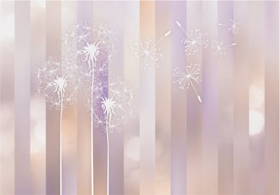 Fotobehangkoning - Behang - Vliesbehang - Fotobehang Bloemenkunst - Pastel Land - 300 x 210 cm