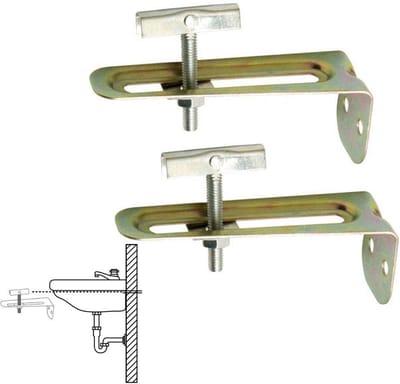 Sanitaire hoekset - Wastafel ophanging - Wastafel monteren - Voor muurbevestiging - 10 cm - Cranberry