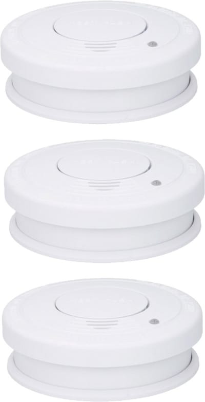 Grundig Rookmelder - 3x - wit - optische rookmelder - infrarood - 10 cm