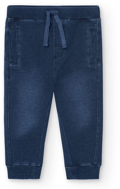 Boboli Fleece Denim Broek Blauw 12 Months Kinderen