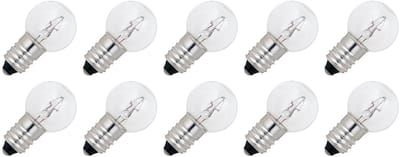 Signaallamp E10 12V 5W - 416 mAh - 10 stuks - G18 Gloeilamp Ø18mm - 32mm - 2500K - Dimbaar