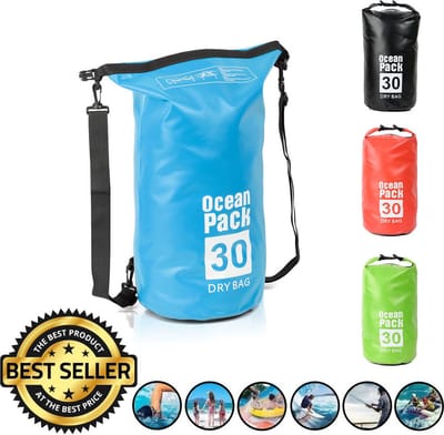 Waterdichte Tas - Dry bag - 30L - Ocean Pack - Dry Sack - Survival Outdoor Rugzak - Drybags - Boottas - Zeiltas -Blauw