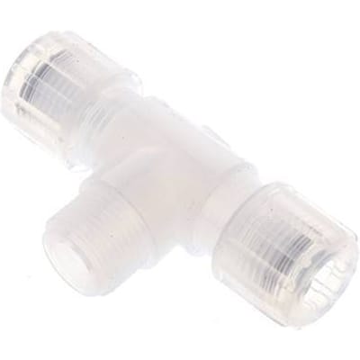 10X8Mm En G3/8'' PFA T-Vormige T-Stuk Snijfitting Met Buitendraad 10 Bar
